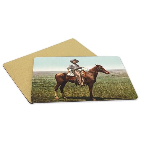 Sets de table souples liège grand format 39,5x28,5 cm napperons western - 5