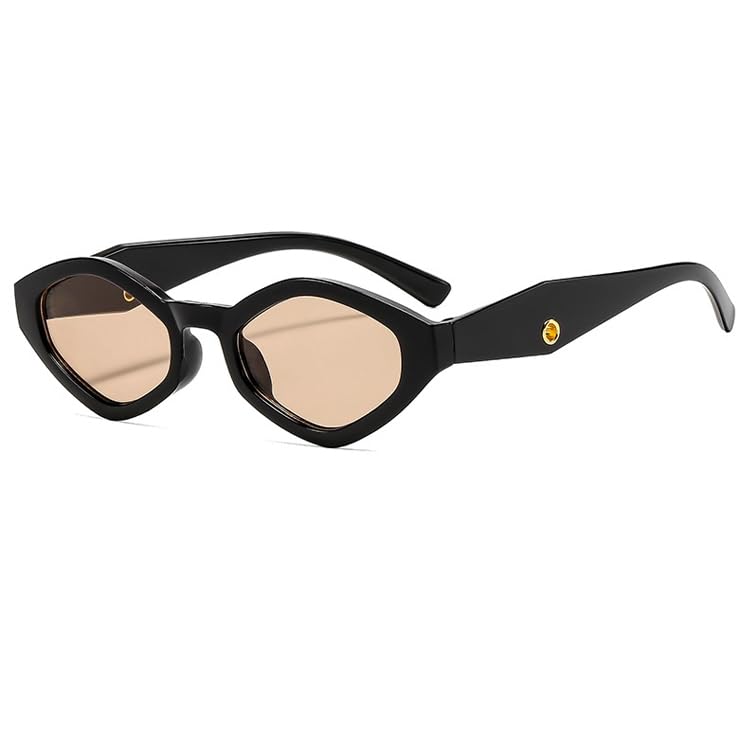 bullabulling Retro Polygon Rhombus Sunglasses Women Vintange 70s Punk Sun Glasses Cat Eye Shades sunglasses UV400