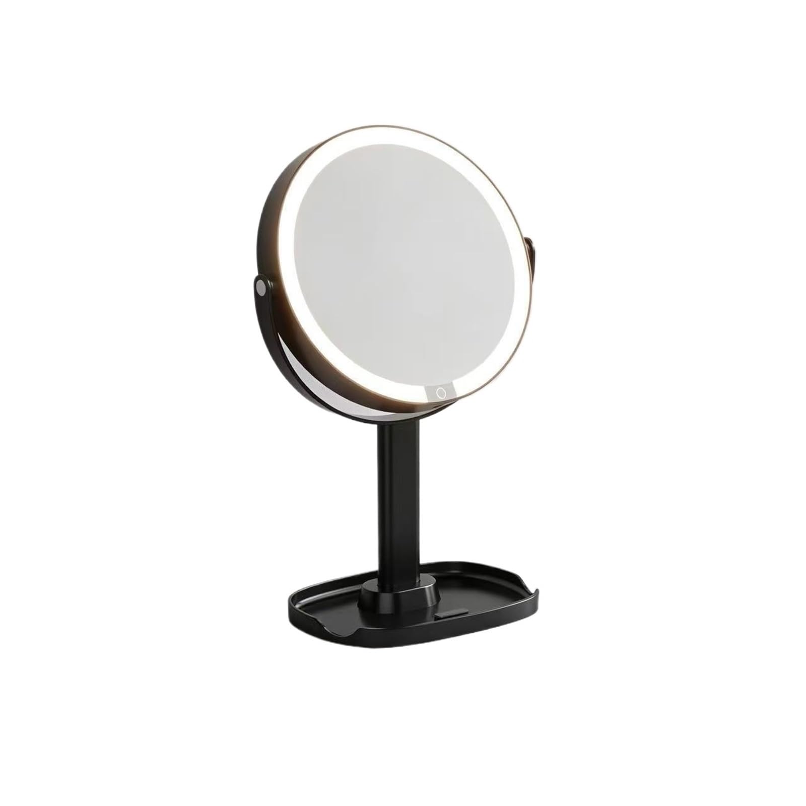 FPJQOBJC Desktop Magnifying Glass Portable Led Mirror