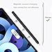 Grip Cover for Apple Pencil Pro/ 2nd Generation/USB-C, Apple Pen 2 Gen Case Sleeve for iPad Pencil 2 Supports Wireless Charging (Black)