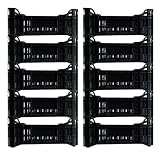 Obst- und Gemüsekiste aus Kunststoff, landwirtschaftliche Körbe, stapelbar, stapelbar, Obst- und Gemüseernte, landwirtschaftliche Werkzeuge, 30x50x22cm (10, EUROPA22)