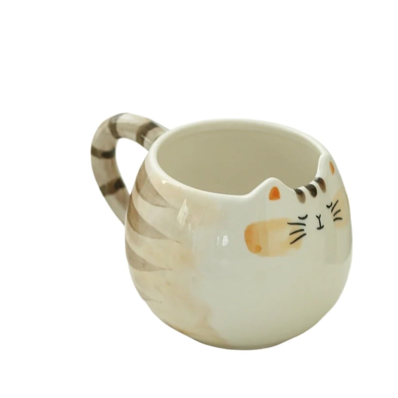 Taza de cerámica bonita, taza con forma de gato, tazas de leche, café y agua de 380ml/13oz, 2 uds. Para Boda