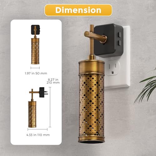 Image of L LOHAS LED Night Light, Color Changing Night Lights Plug into Wall | RGB Vintage Nightlight with Light Sensor, Soft White, Dimmable Plug in Nightlights for Bathroom Hallway Gift, 1 Pack