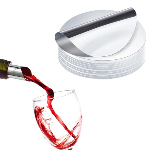 Yesaler Vertedor de Vino Antigoteo Ayuda para Verter Vino Reutilizable 50 Piezas para Botellas de Vino Fiesta Cumpleaños Boda