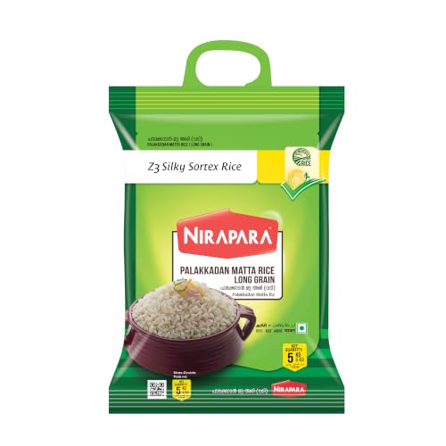Nirapara Palakkadan Matta Rice Long Grain 5kg