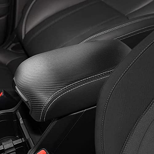 Center Console Armrest Cover Compatible With Dodge Charger 2011-2023 Chrysler 300 2011-2022 Pu Leather Arm Rest Box Lid Middle Console Cover Seat Protector Armrest Cushion Pad (Carbon Fiber) #TOP6