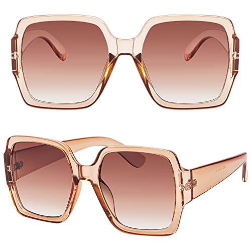 SEVOS Oversized Square Sunglasses For Women Fashion UV400 Protection Big Large UV Protection Men Sun Glasses4