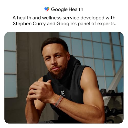 Image of Google Fitbit Air - Special Edition Stephen Curry - Rye with Large Obsidian Active Band Bundle