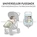 hauck Disney Simba Olive Universal Fußsack für Buggys, Kinderwagen & Fahrradanhänger, Warm mit Fleece Innenfutter, Anti-Rutsch, 2 Wege Reißverschluss, Kapuze, Waschbar & Faltbar