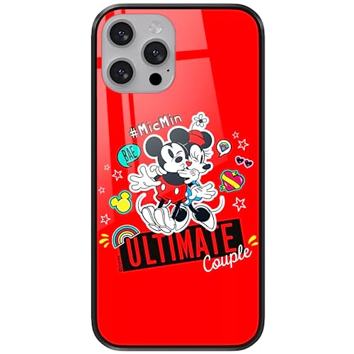 Funda de vidrio templado Disney Mickey para iPhone 13 Pro Max