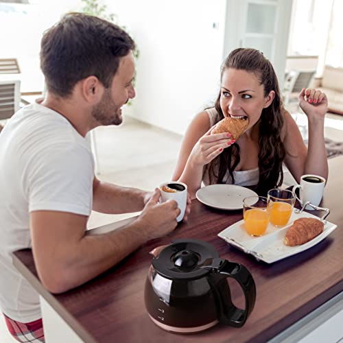 Image of Mixpresso 5-Cup Drip Coffee Maker, Automatic Brew Coffee Pot Machine with Built-In Burr Coffee Grinder, Programmable Smart Coffee Maker with Timer With Glass Carafe Coffee Pot