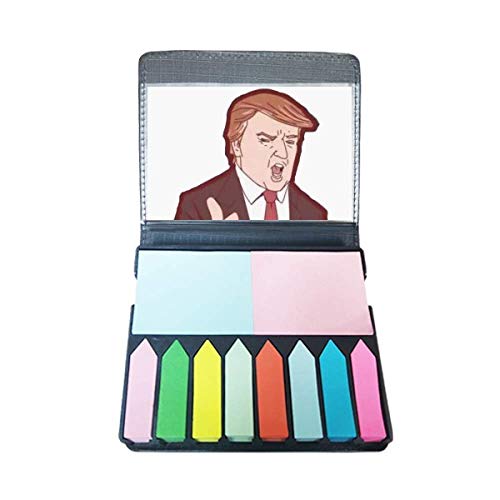 Post-it président américain en cartoon avec marque-page coloré pour bureau