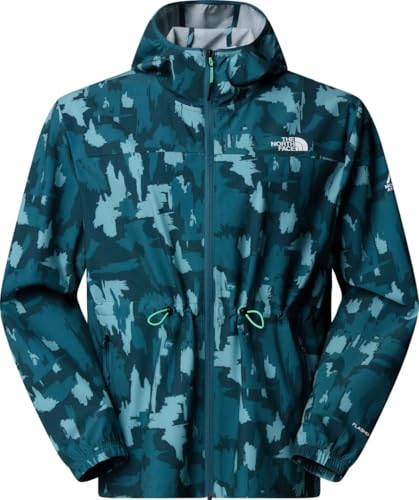 The North Face Mountain Athletics Wind Chaqueta con capucha para mujer Deep Cypress Painted Mo XXL