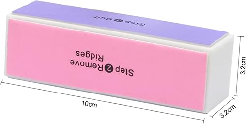 Miniatura 4 de Bloque de pulidor de uñas de 4 vías, pulidor de uñas, bloque de pulidor de uñas, pulidor de uñas, herramientas de pedicura, herramienta cuadrada,