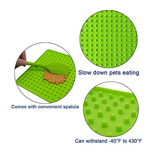 POPETPOP 3Pcs Almofada de Silicone para Lamber para Cães de Silicone para Tratamento Lento Tapete de