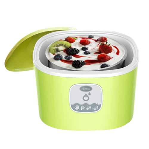 Cammeciso Yogurtera,Yogurt Maker,MáQuina para Hacer Yogur,Yogurtera EléCtrica,Automatic Yogurt Maker,MáQuina De Yogurt Multifuncional,Recipiente Interior De Acero Inoxidable,FáCil De Usar