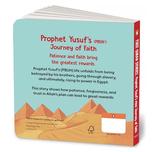 Image of First Quran Stories: Prophet Yusuf's (PBUH) Journey of Faith: An Illustrated Story Book for Kids About Prophet | Inspirational Islamic Story | Teaches Patience, Faith & Forgiveness | Ages 5+ [Select Learning]