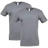 Gildan Men's Softstyle Cotton T-Shirt, Style G64000, 2-Pack, Charcoal, Small