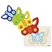 Goki-57486 Puzzles de maderaPuzzles de maderaGOKIPuzzle de Capas, la Mariposa II, Multicolor (57486) , color/modelo surtido