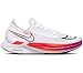 Nike Men's ZoomX Streakfly Racing Shoes, White/Flash Crimson/Hyper Violet/Black, 13