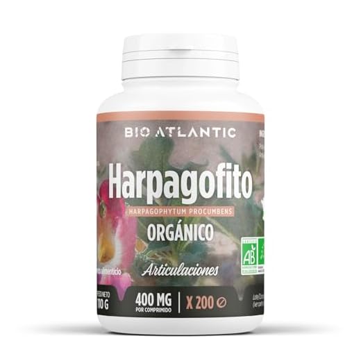 Harpagofito Orgánico - Garra del Diablo - 400mg - 200 comprimidos