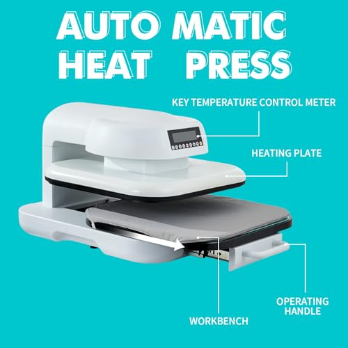 Auto Heat Press Machine para camisetas 15x15 miniatura 2