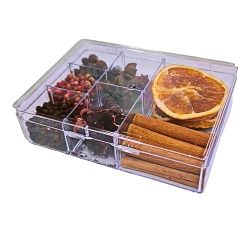 Kit 7 Especiarias para Gin + Caixa Acrílico