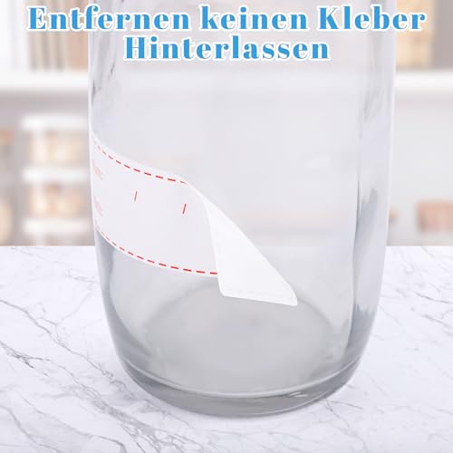 1000 Pcs Gefrieretiketten zum Beschriften, 75 x 25mm Gefrieretiketten Selbstklebend Ablösbar Wasserfeste Gefrierdosen Etiketten Küchenetiketten für Lebensmittelbehälter Gläser Marmelade