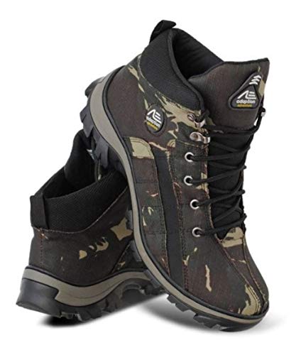 Tênis Masculino Adventure Coturno Masculino Camuflado Verde Cor:Verde;Tamanho:42;