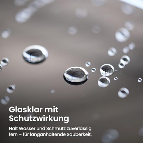 PURIVITA® Glasreiniger mit Abperleffekt 1:200 [500ML] - Fensterreiniger Konzentrat mit Lotuseffekt - Fensterputzmittel - Glasversiegelung für Dusche, Fenster, Glastüren und Spiegel - Made in Germany