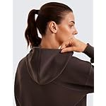 CRZ YOGA SoftAura Cropped Hoodies for Women - Long Sleeve Pullover Basic Workout Casual Hooded Sweatshirts - Image 5