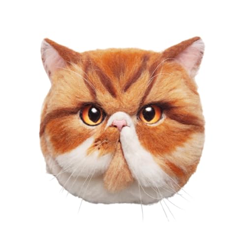 Image of MeowPick Needle Felting Kit with Cat Head Mold, Animals Needle Felting Set, DIY Wool Felt Materials Set with Felting Tool and Instruction for Quick Needle Felting Craft (Garfield)