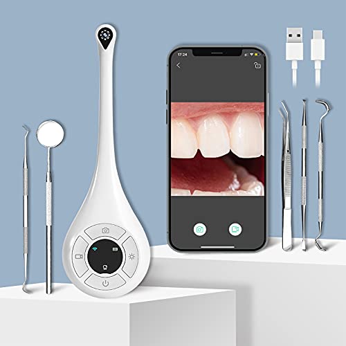 TOPSALL Wireless Oral Camera, Built-in WiFi Oral Endoscope (White)
