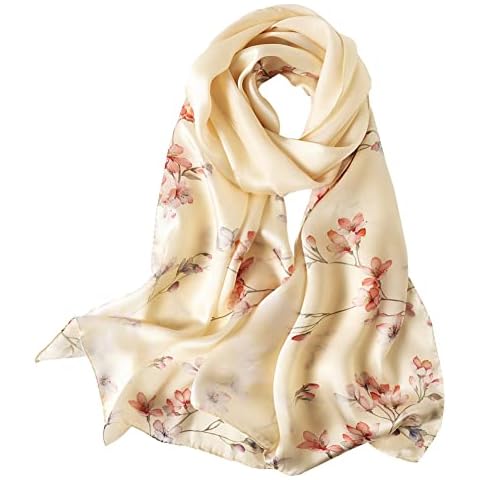 Estola de Seda STORY OF SHANGHAI Flores Morado-Rosa Cover