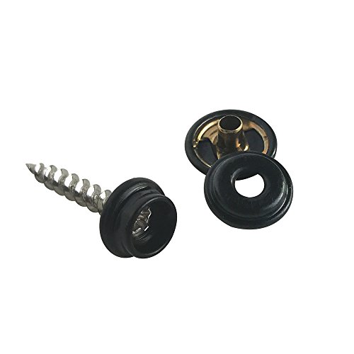 Fastener Screw Snaps,Marine Grade 60 Pcs Boat Canvas Snaps Stainless Steel Fastener Screw Snaps -3/8