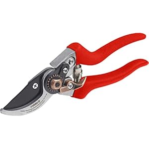 Meister Tuinschaar met bypass-lemmet – antiaanbaklaag – geschikt voor zacht hout en vers hout – voor nauwkeurige sneden / rozenschaar / klimschaar / bloemistenschaar / bypass-schaar / 9719000