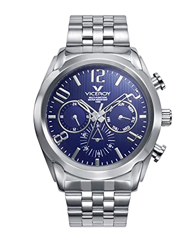Montre Viceroy Magnum bleu homme montre bracelet acier étanche classique