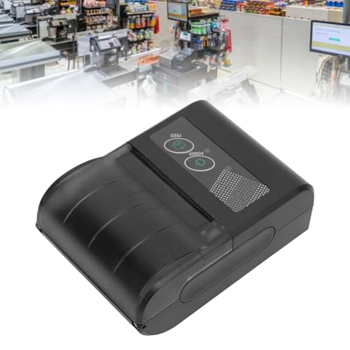 Image of 48mm Portable Thermal Receipt Printer, Supports Connectivity USB and Bluetooth, 203dpi 70mm / s Barcode Print, Portable Ticket Printer for Mobile Retail Logistics
