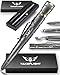 Tactical Pen Multi Tool | LED Tactical Flashlight, Bottle Opener, Window Breaker | Multi-Tool for Everyday Carry (EDC) Survival Gear | Gift-Boxed w/Extra Ink