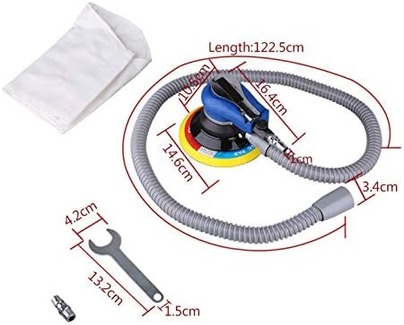 Sander Vacuum, Heavy Duty Sander Polishing Machine Scientific Design Sander Palm Hard Steel Alloy Cylinder with Dust Bag for Car Body Shops for Metal Work
