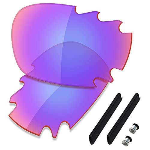 Image of SAUCER Premium Replacement Lenses & Rubber Kits for Oakley Jawbone Vented Racing Jacket (Low Bridge Fit) | UV400 Protection