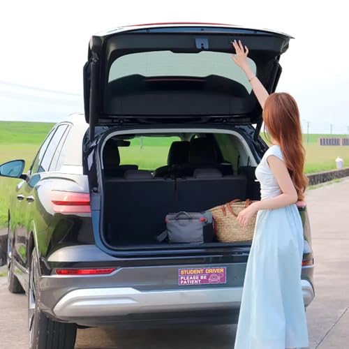 Image of 3 Pcs New Driver Magnet, Magnetic Removable Novice and Student Driver Safety Stickers for Accessories Bumper