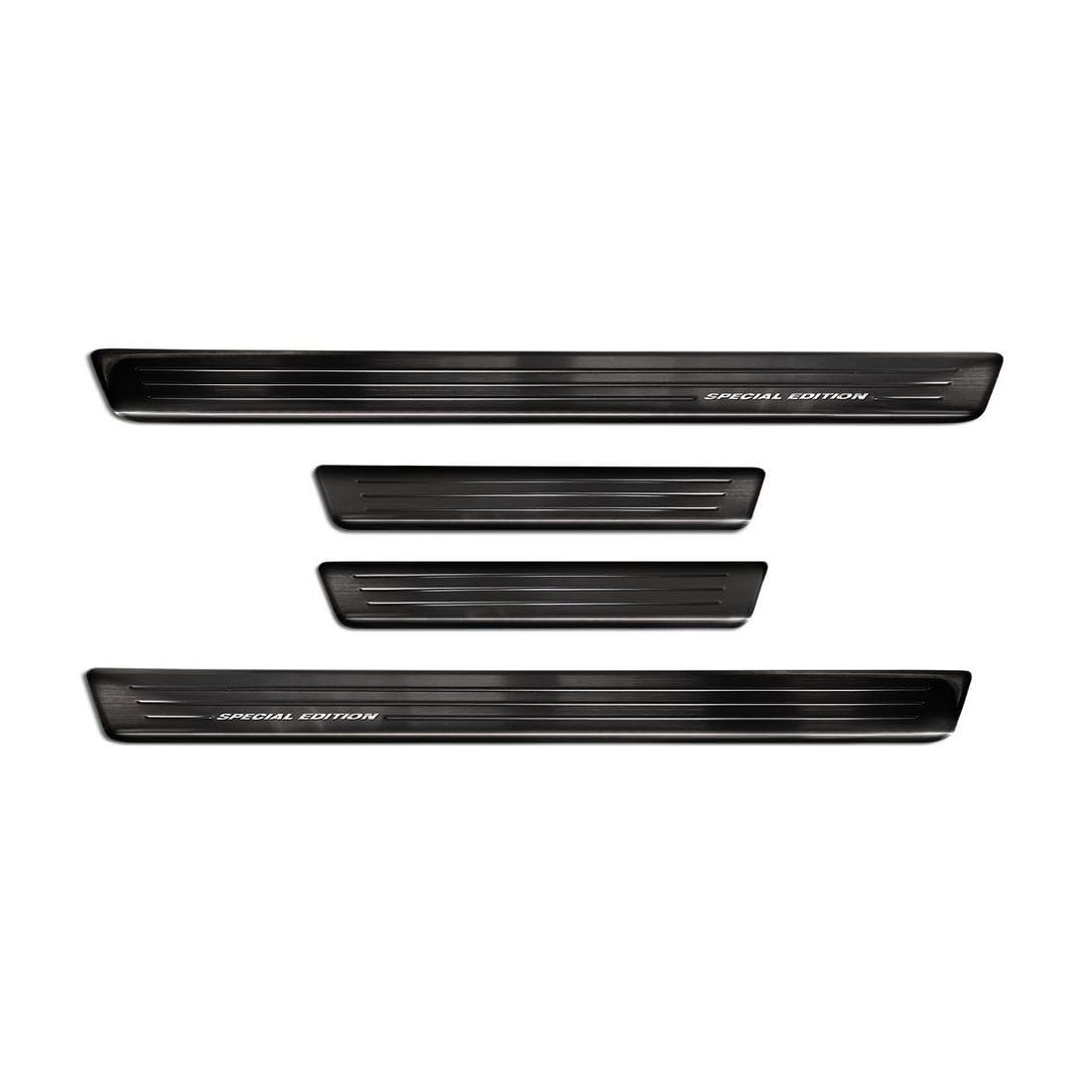 Avisa Black Inox door sill protectors compatible with Skoda Enyaq iV 2020- - 'Special Edition' - 4-pieces