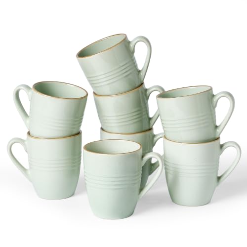 famiware Jupiter Coffee Mugs Set of 8, 13oz Coffee Mug Cups with Handle