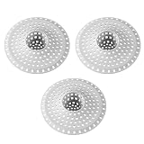 Dagoodia Bathtub Drain Hair Catcher,Tub Shower Drain Hair Trap/Strainer,3PCS Silicone Collapsible Tub Hair Catcher Drain Protector Designed for 1.47' to 1.75'' Regular Drains