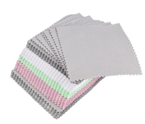 Chiffons de polissage pour tresses bijoux or couleur argent 80x