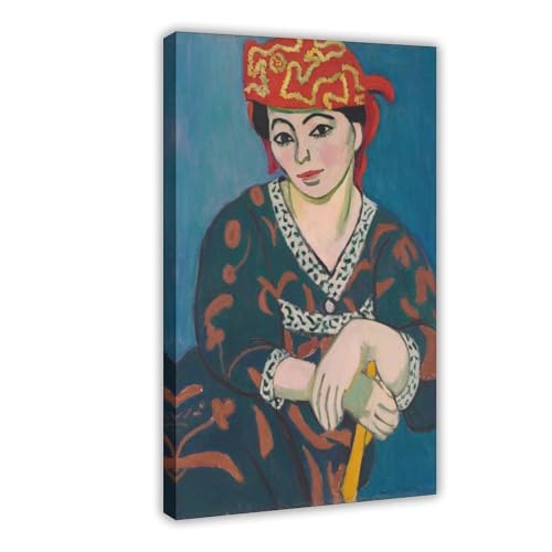 Matisse Madras rouge impression sur toile pour décorer un salon chic