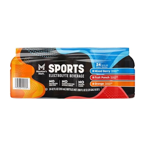 Members Mark Sports Drink Variety Pack, 12 Fluid Ounce (Pack of 24)