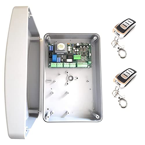 Kit central cuadro maniobras universal garaje puerta batiente de 1 o 2 hojas para motores de 220v