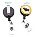 6 Pack Retractable Badge Holder Reel, 1.2 Inch Polished ID Badge Holder with Belt Clip High Strength Name Tag Lanyard Anti-Lost Clip for Name Card ID Card Keychain